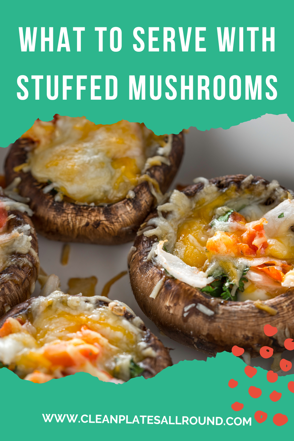 What to serve with stuffed mushrooms pin