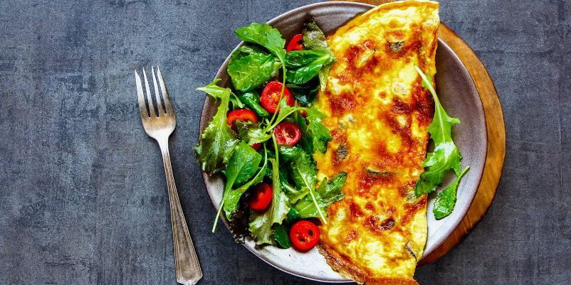 Omelette vs frittata - omelette