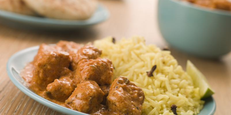 Slow Cooker Chicken Korma Recipe with rice