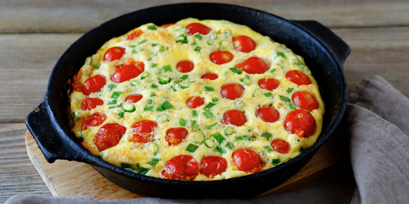 What to Serve with Frittata - cherry tomatoes spring onions