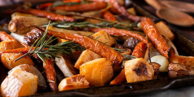 What to serve with cajun chicken - roasted vegetables