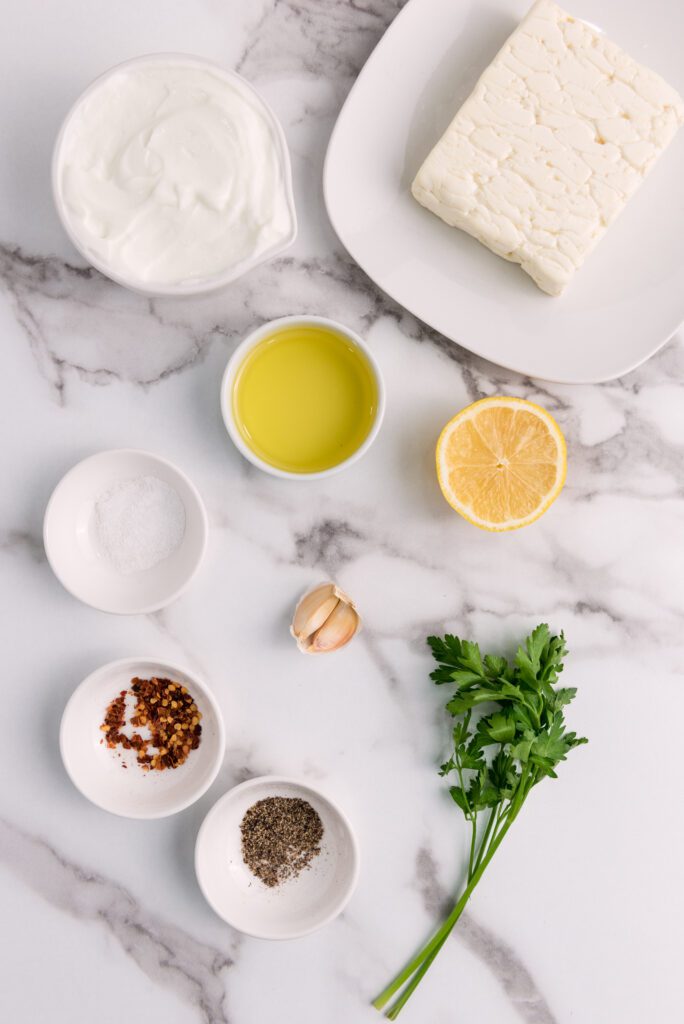 Whipped Feta Dip Ingredients