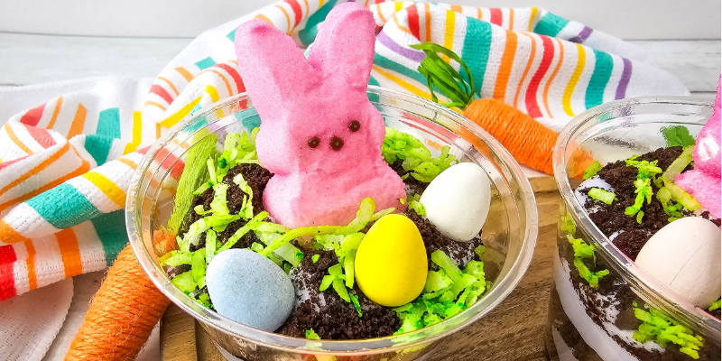 Peeps Bunny Cheesecake Pudding Cups