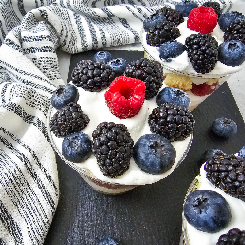 Red White & Blue Shortcake Cups