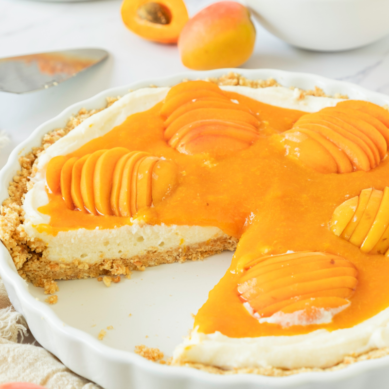 Apricot Cheesecake Tart