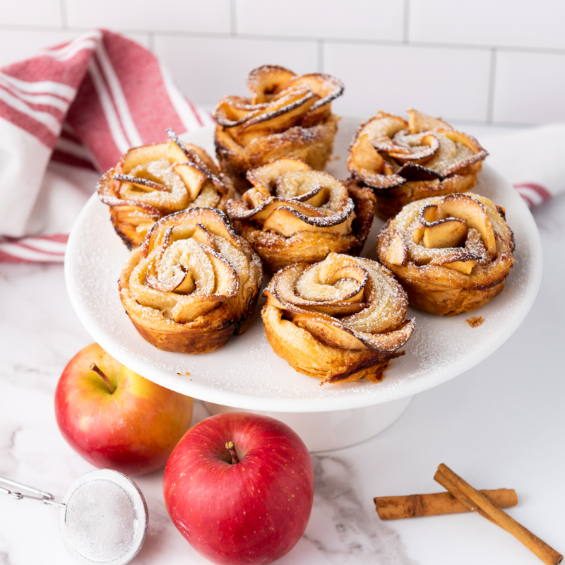 Puff Pastry Apple Roses