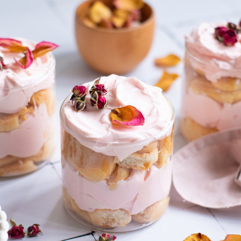 Rose Tiramisu with Mascarpone