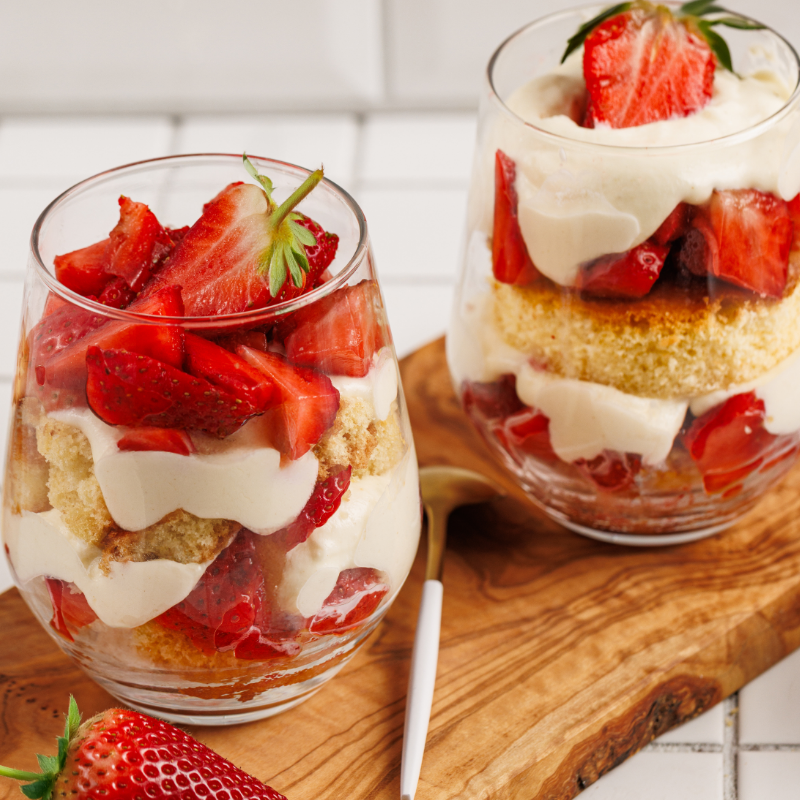 Strawberry Shortcake Trifles