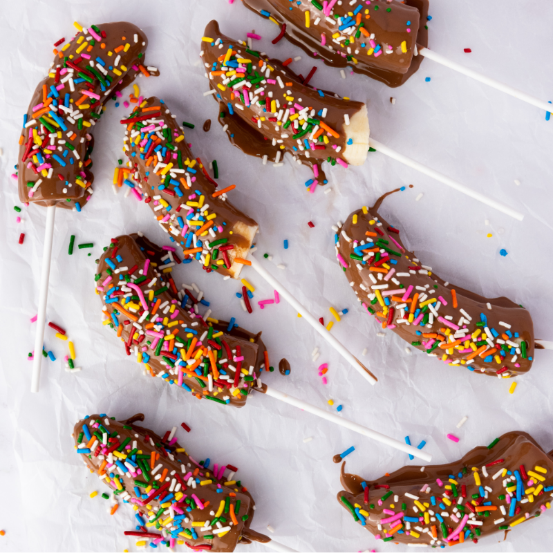 Chocolate Banana Pops