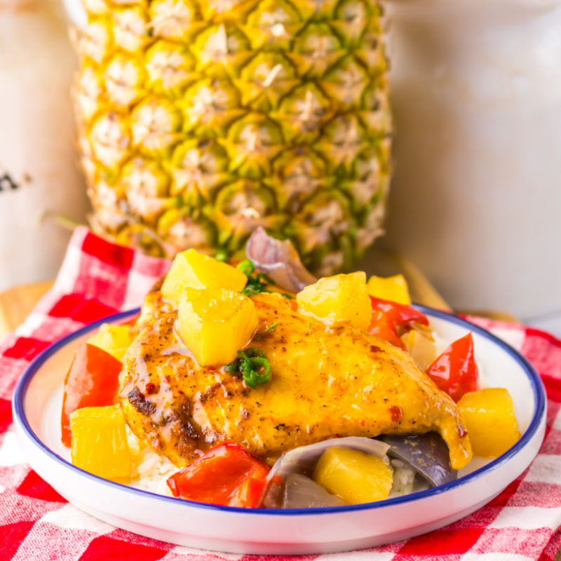 Crockpot Pineapple Brown Sugar Chicken
