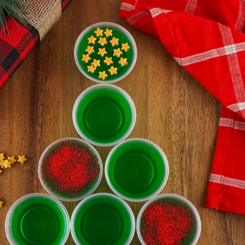 Jello Shot Christmas Tree