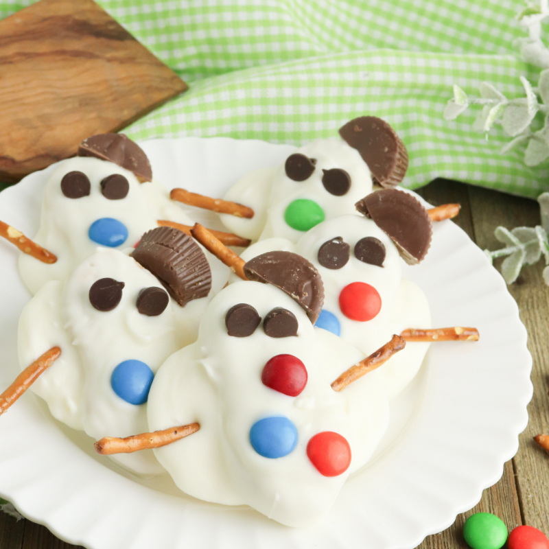 Melted Snowman Nutter Butter Cookies