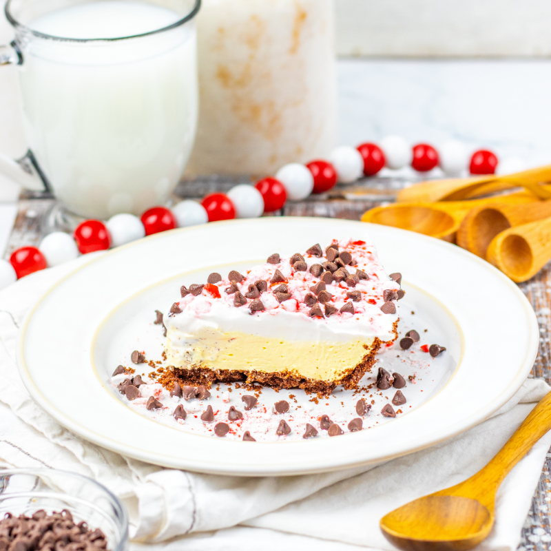 Peppermint Pudding Pie