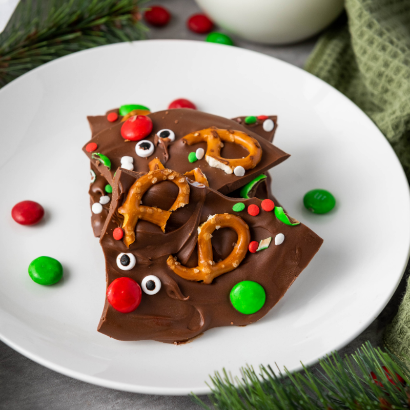 Reindeer Chocolate Bark