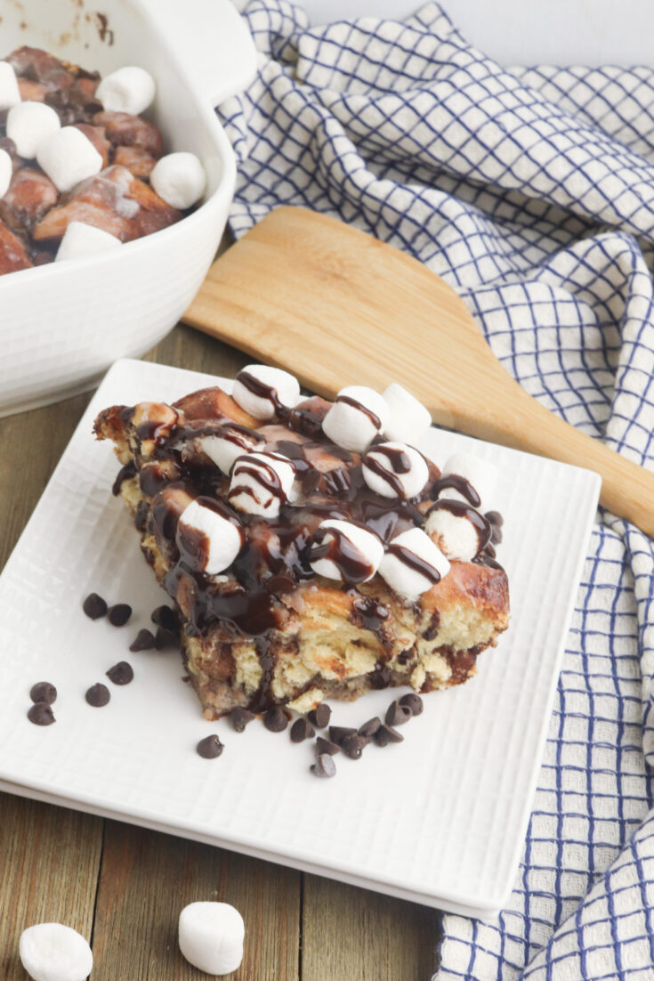 Hot Cocoa French Toast Bake